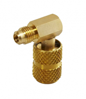 Переходной адаптер с клапаном CPS AB90 (M1/4"SAE х F1/4"SAE)