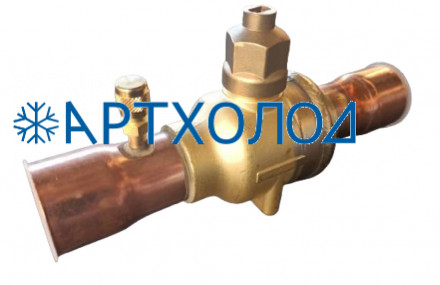 Шаровый запорный вентиль с сервисным штуцером BC-BVa-118 N Becool Шаровый запорный вентиль с сервисным штуцером BC-BVa-118 N Becool