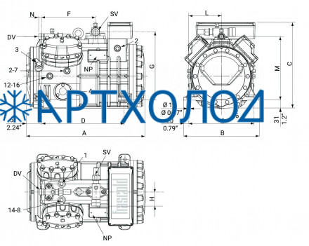 Компрессор Frascold Q4-24.1Y